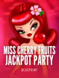 miss cherry fruits jackpot party official logo